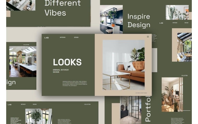 looks powerpoint presentation template original