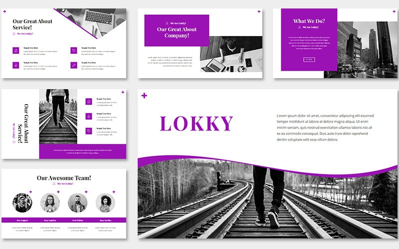 looky creative powerpoint template original