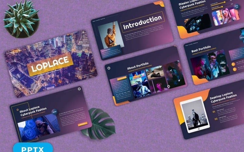 loplace cyberpunk fashion powerpoint original