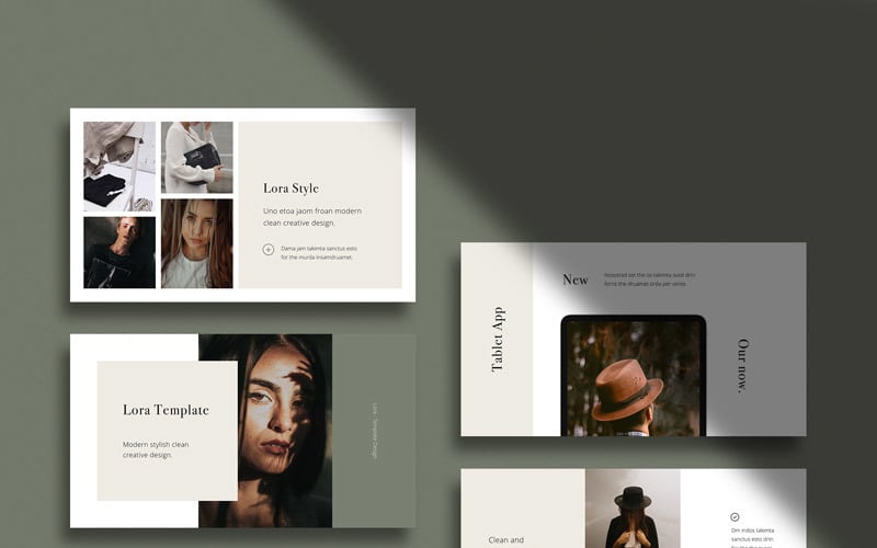 lora modern and simple powerpoint template original