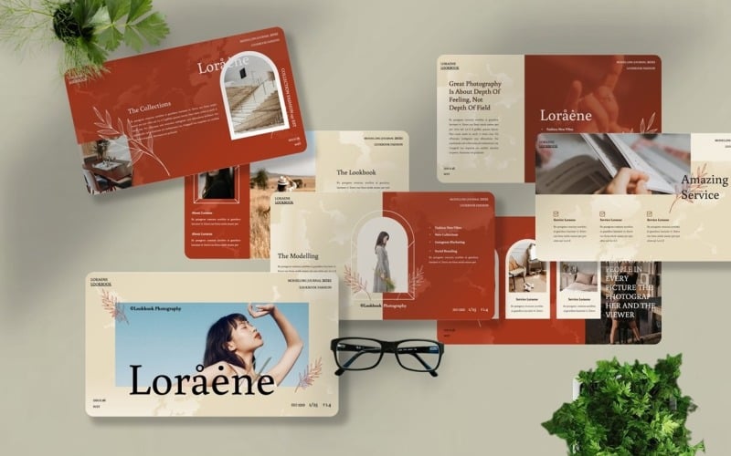 loraene modelling powerpoint template original