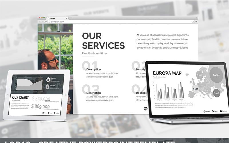 loras creative powerpoint template original