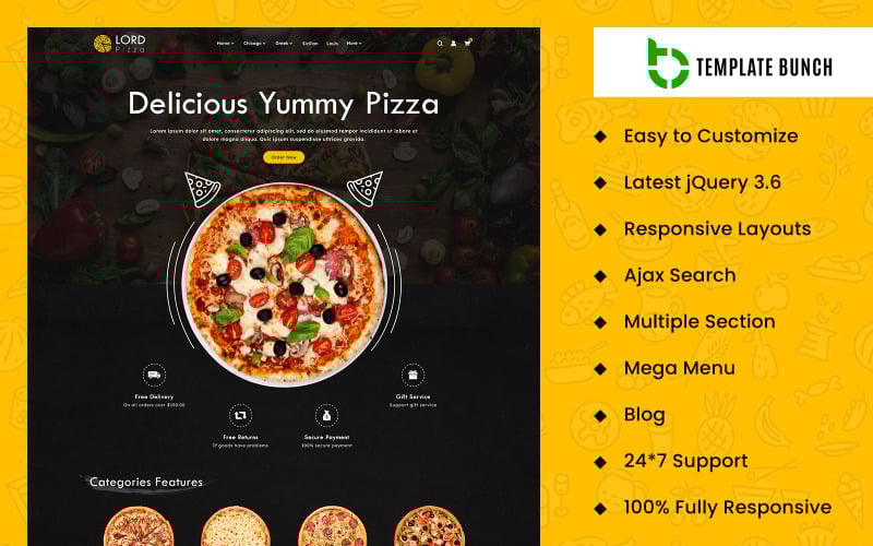 lord pizza store prestashop responsive theme for ecommerce original