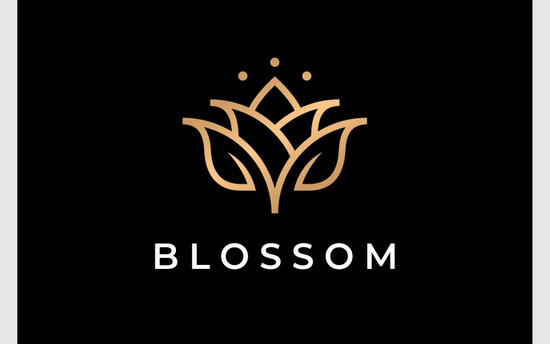 lotus blossom flower luxury logo original