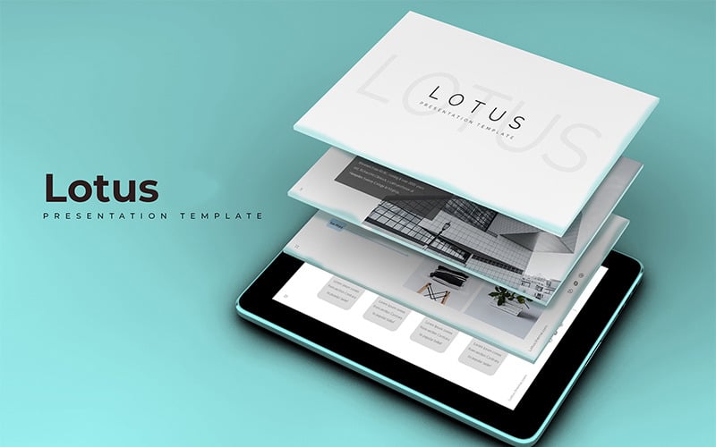lotus powerpoint template original