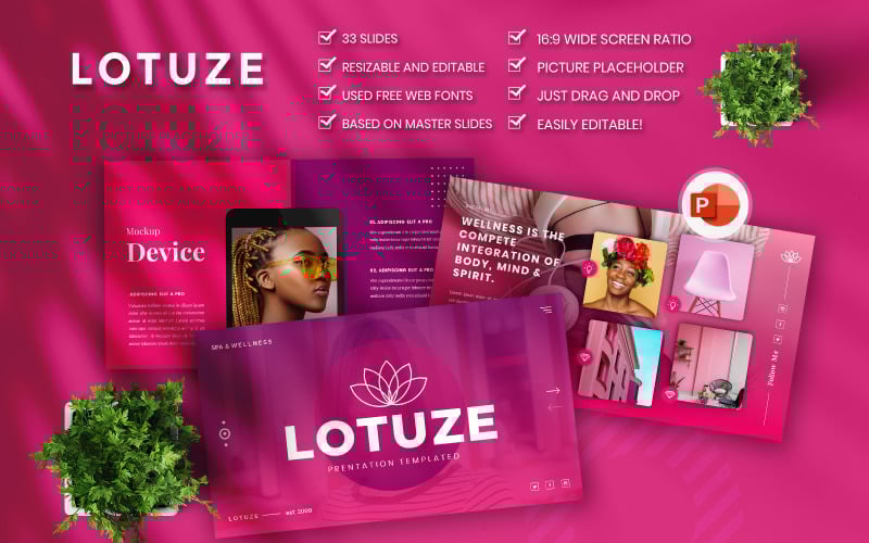 lotuze creative business powerpoint template original
