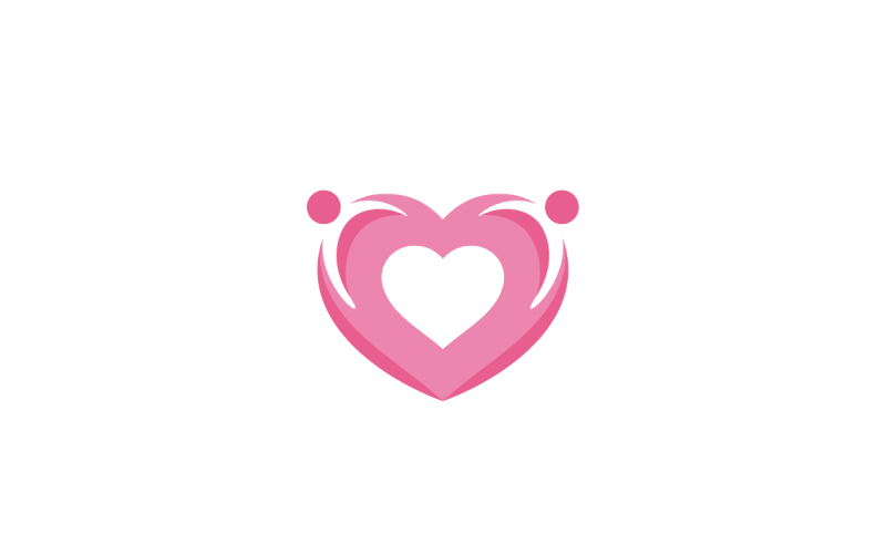 love care vector logo design template original