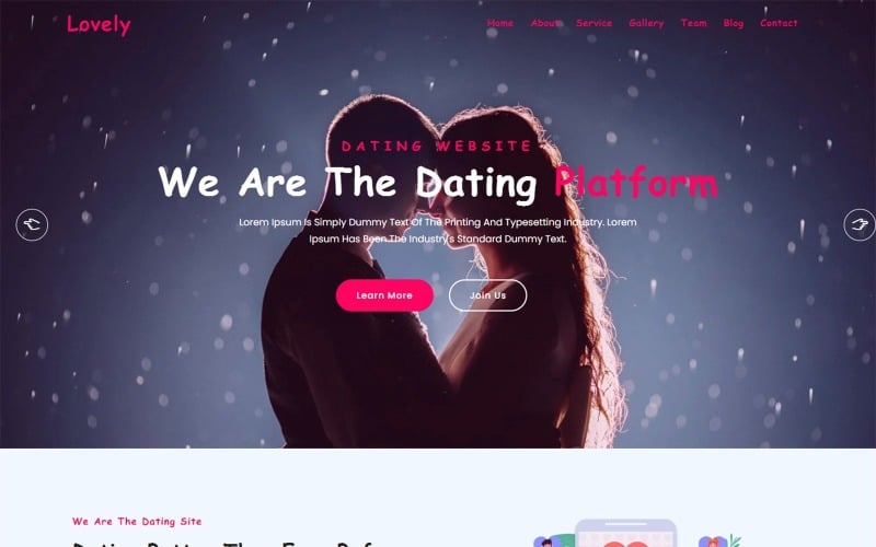 lovely dating amp love html landing page template original
