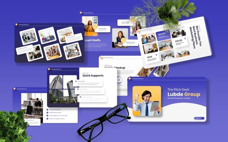 lubde pitch deck powerpoint template original