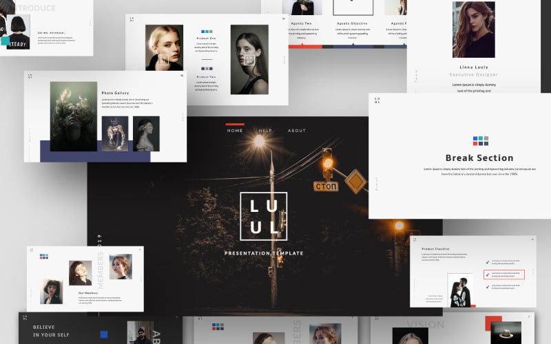 lulu creative powerpoint template original