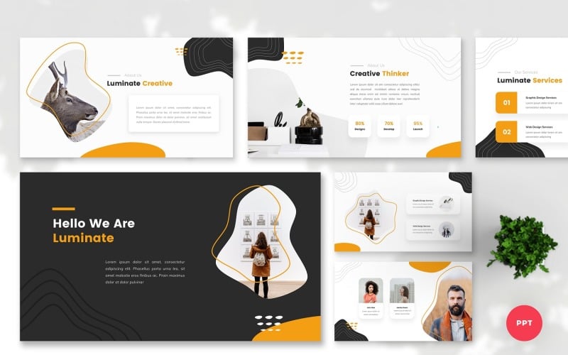 luminate creative powerpoint template original