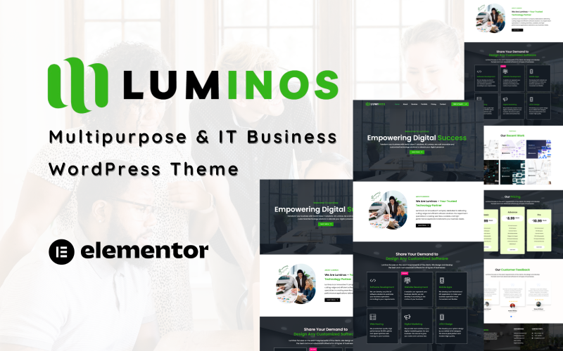 luminos multipurpose it amp business wordpress theme one page original