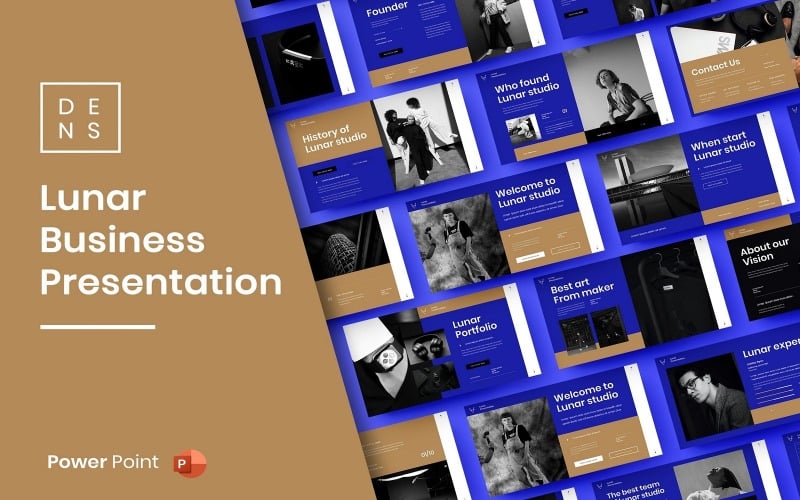 lunar business powerpoint template original