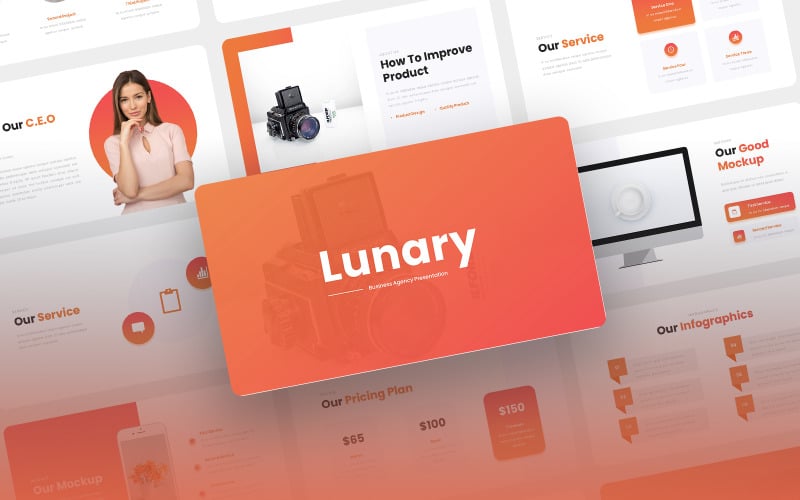 lunary business agency powerpoint template original