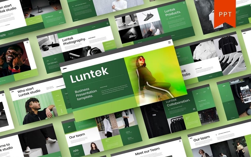luntek business powerpoint template original