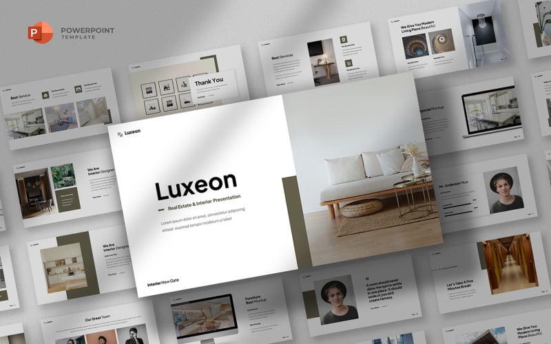 luxeon real estate amp interior design powerpoint template original