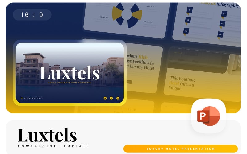 luxtels hotel powerpoint template original