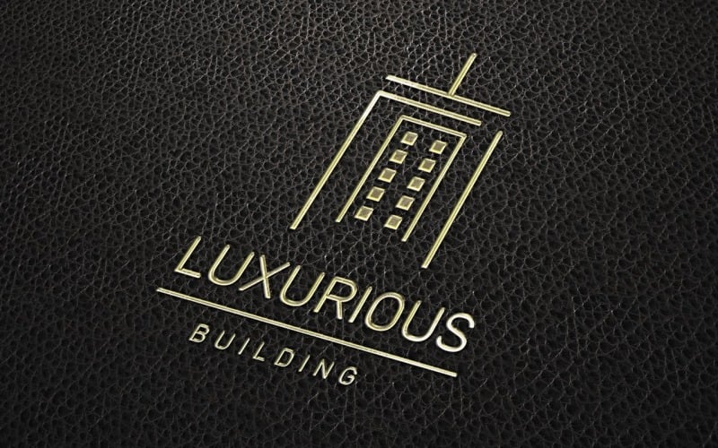 luxurious building logo template original
