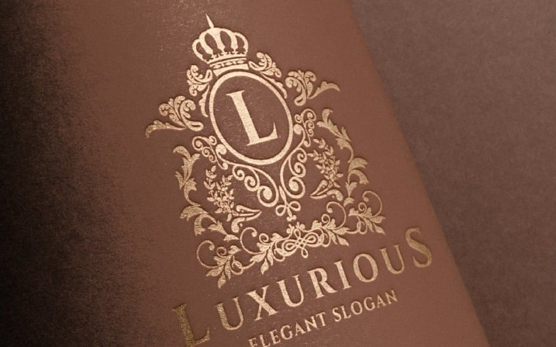 luxurious elegant letter l logo original