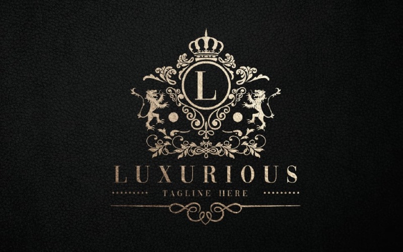 luxurious letter l pro logo temp original