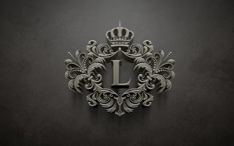 luxurious royal letter l logo original