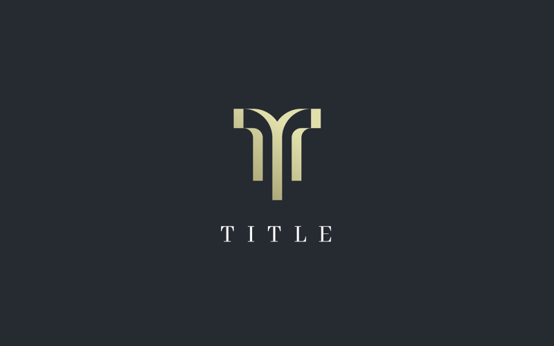 luxury elite abstract empire golden logo original