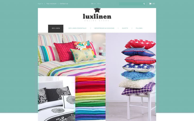 luxury linen store prestashop theme original