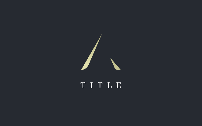 luxury lite a calligraphy classy golden logo original
