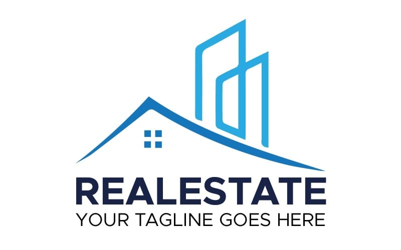 luxury modern real estate logo template original