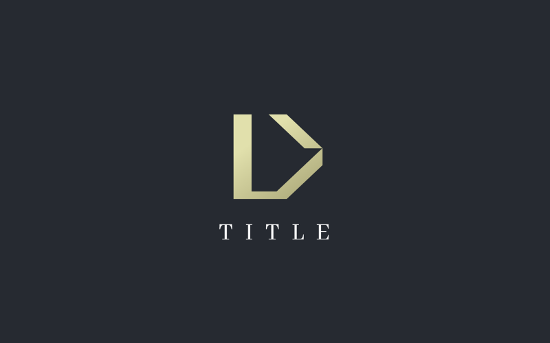 luxury prestigious letter d monogram logo original