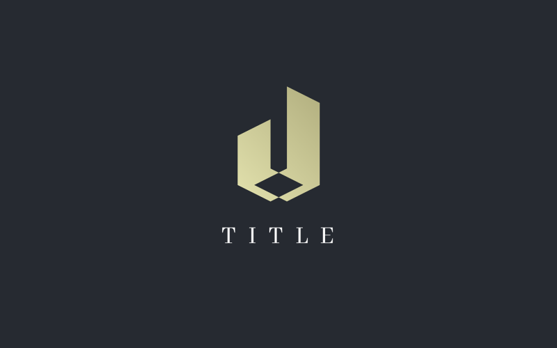 luxury property investment golden business logo original