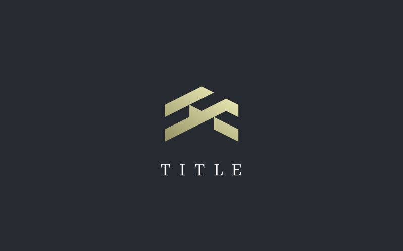 luxury roof property house realtor golden logo original