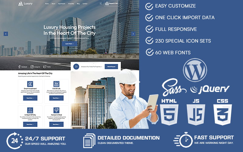 luxury single property wordpress theme original