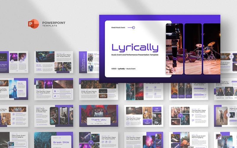 lyrically music event festival powerpoint template original
