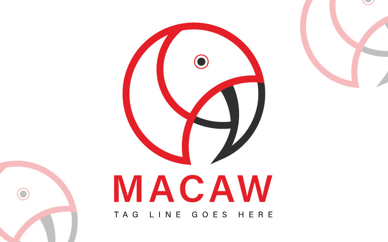 macaw bird logo template bird logo original