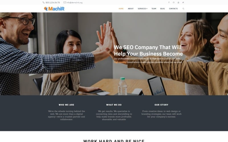 machir digital marketing agency multipurpose modern wordpress elementor theme original