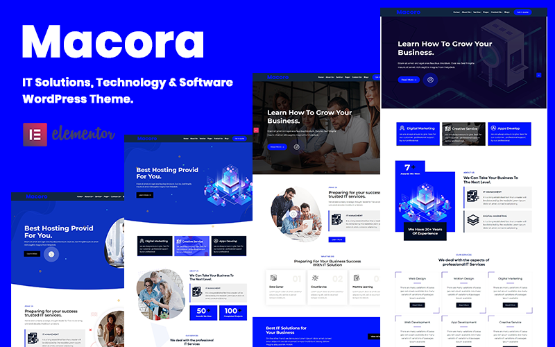 macoro digital agency amp multipurpose wordpress theme original