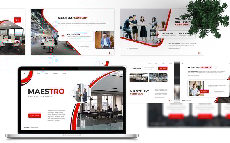 maestro business powerpoint template original