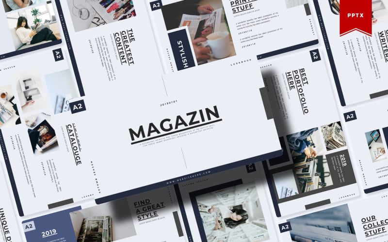 magazin powerpoint template original