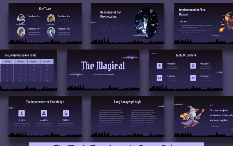 magic powerpoint presentation template original