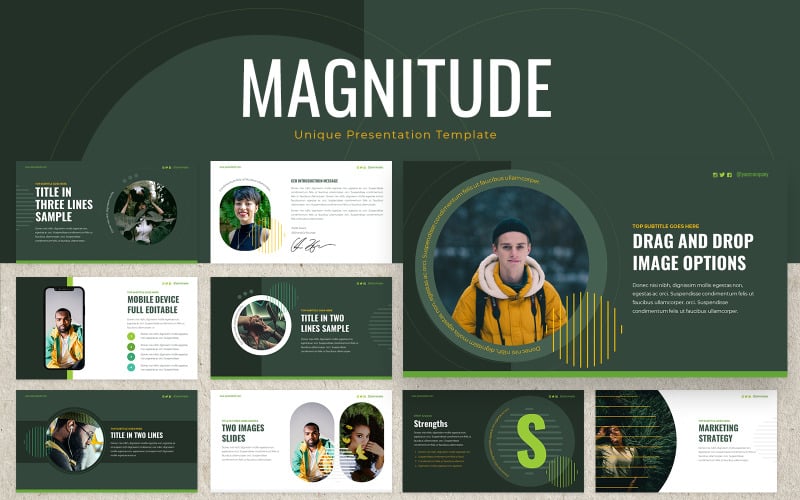 magnitude powerpoint presentation template original
