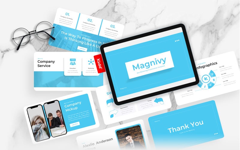 magnivy seo marketing powerpoint template original