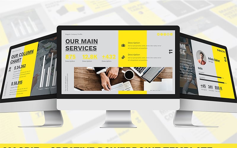 magpie creative powerpoint template original