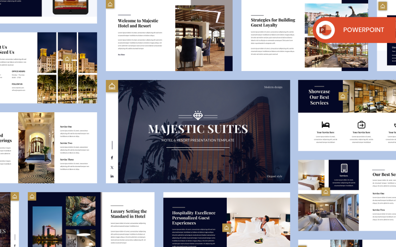 majestic hotel powerpoint template original
