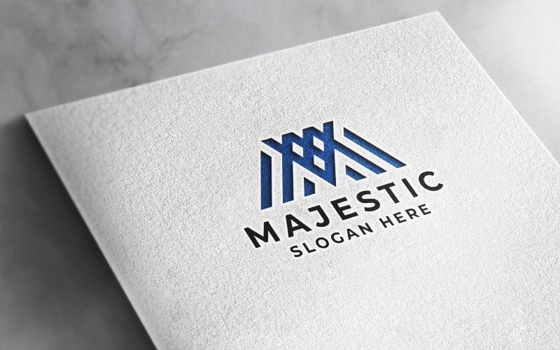 majestic letter m pro logo original