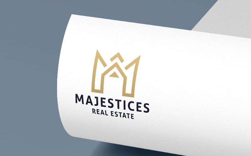 majestices letter m logo template original