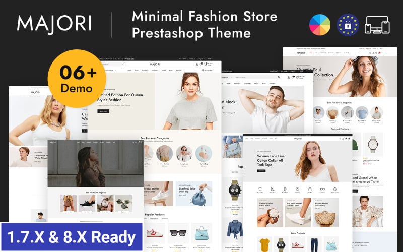majori minimal fashion store prestashop responsive theme original