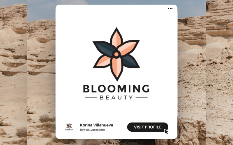 make your brand shine with the blooming beauty logo design original