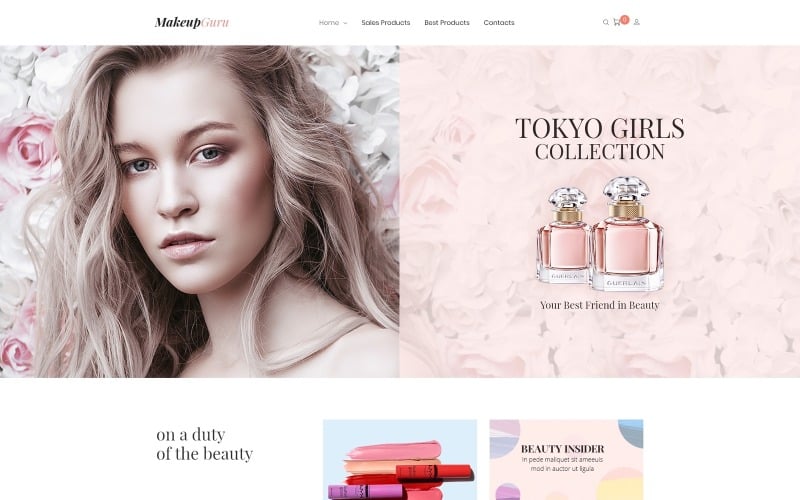 makeupguru cosmetic store elementor woocommerce theme original