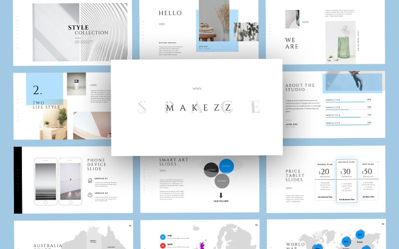 makezz modern business powerpoint template original